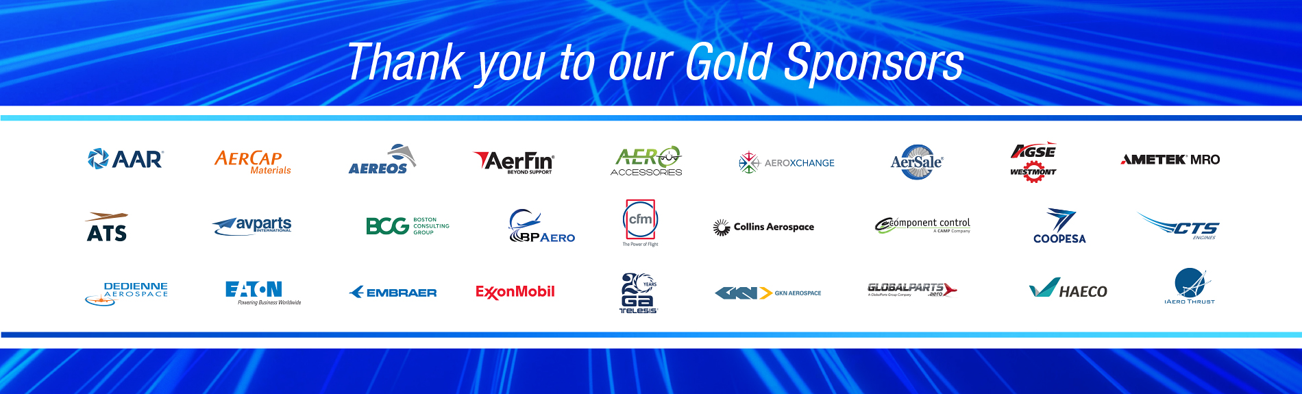 Thank you to our Gold Sponsors