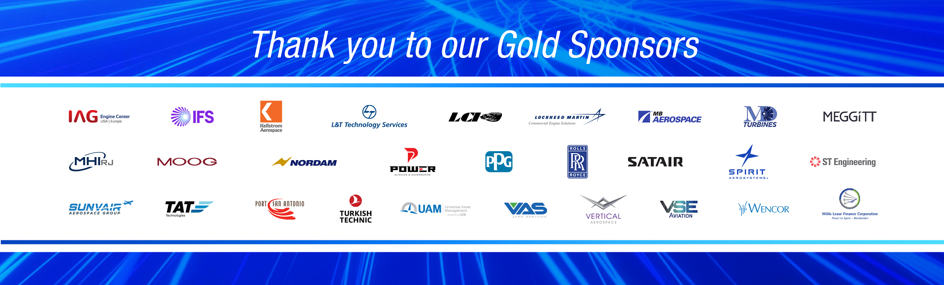 Thank you to our Gold Sponsors